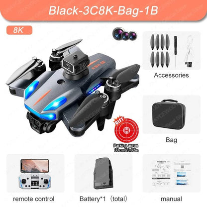 K911 SE GPS Drone - 8K Cam, Obstacle Avoidance, 5G, Quadcopter Gifts