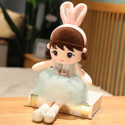 45cm Kawaii Dolls with Rabbit Ears, Soft, Kids' Gift