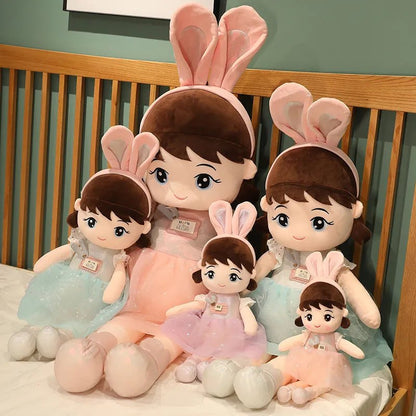 45cm Kawaii Dolls with Rabbit Ears, Soft, Kids' Gift