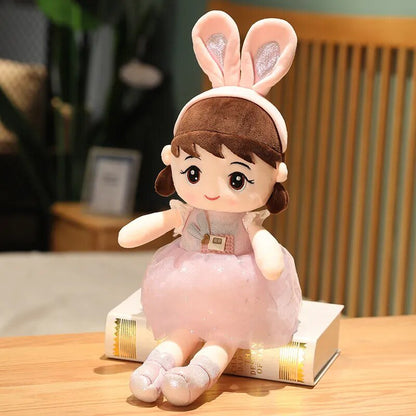 45cm Kawaii Dolls with Rabbit Ears, Soft, Kids' Gift