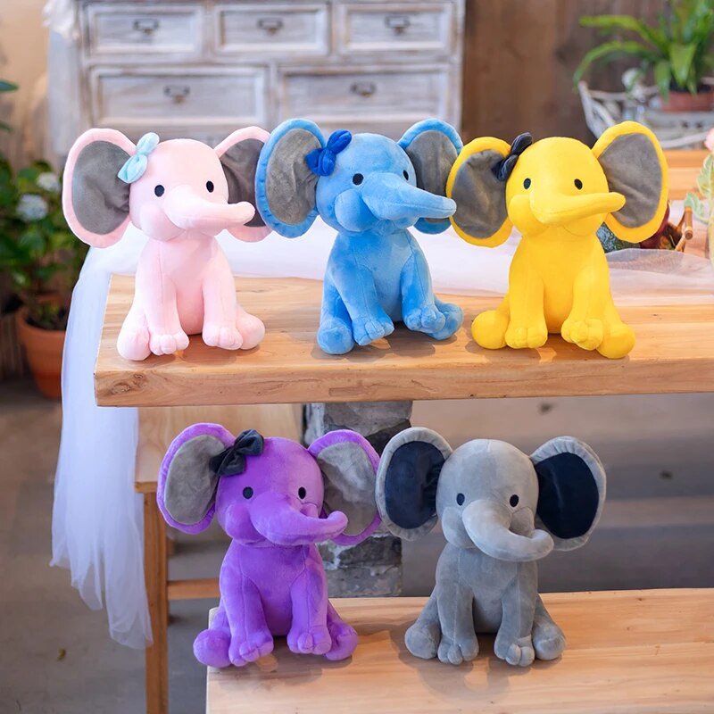 Kawaii Elephant Plush Toy - Cute Stuffed Animal for Kids & Weddings