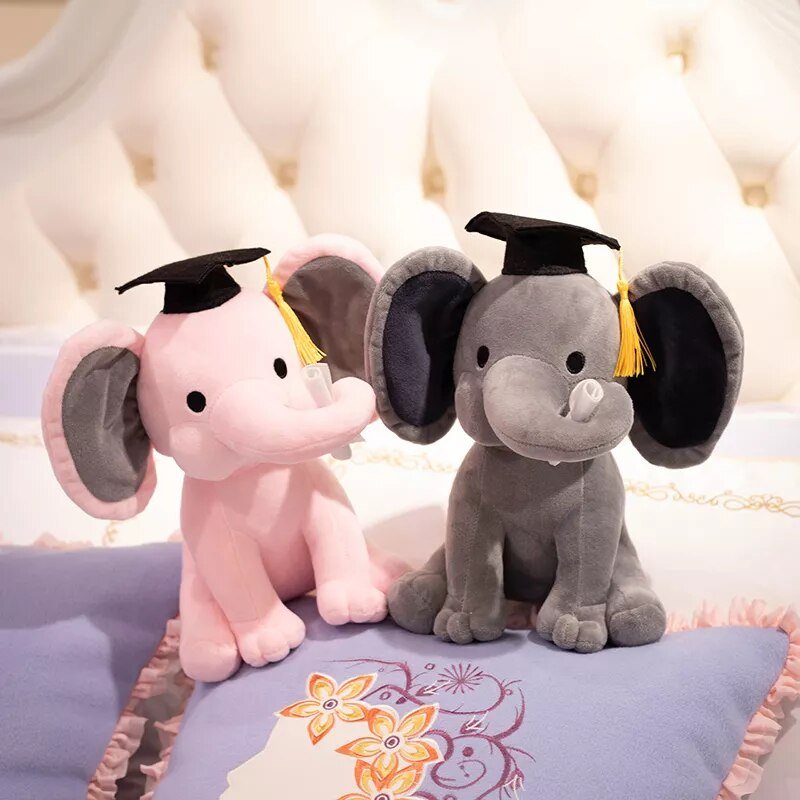 Kawaii Elephant Plush Toy - Cute Stuffed Animal for Kids & Weddings