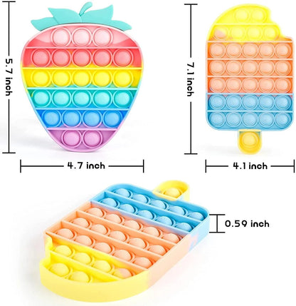 Kawaii Animal Fidget Toys for Kids - Stress Relief Bubble Toy