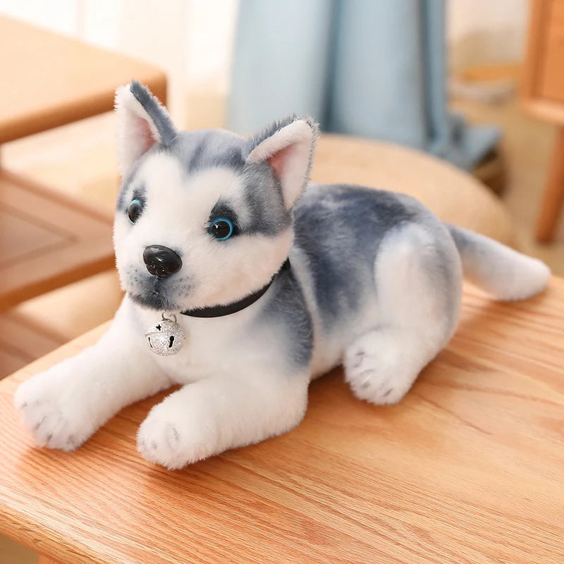 25/30cm Kawaii Husky Plush – Fluffy Soft Stuffed Dog