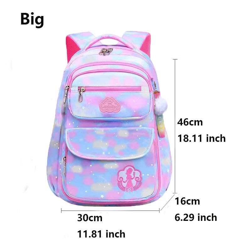 Pink Kawaii Girls School Backpack (Waterproof, 7–13Y)