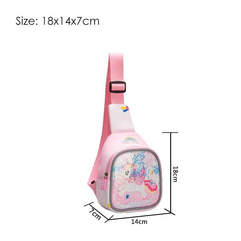 Pink Unicorn Backpack for Kids: Kawaii Kindergarten Schoolbag