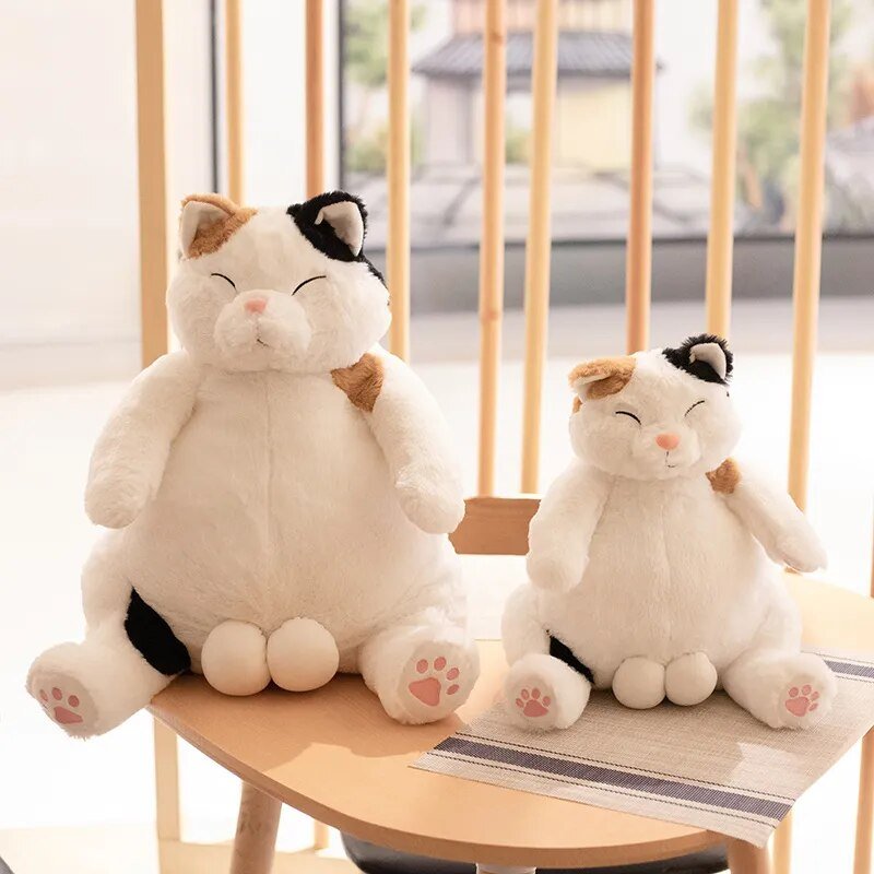 35cm Japanese Kawaii Plush Cat, Soft Stuffed Animal, Home Pillow