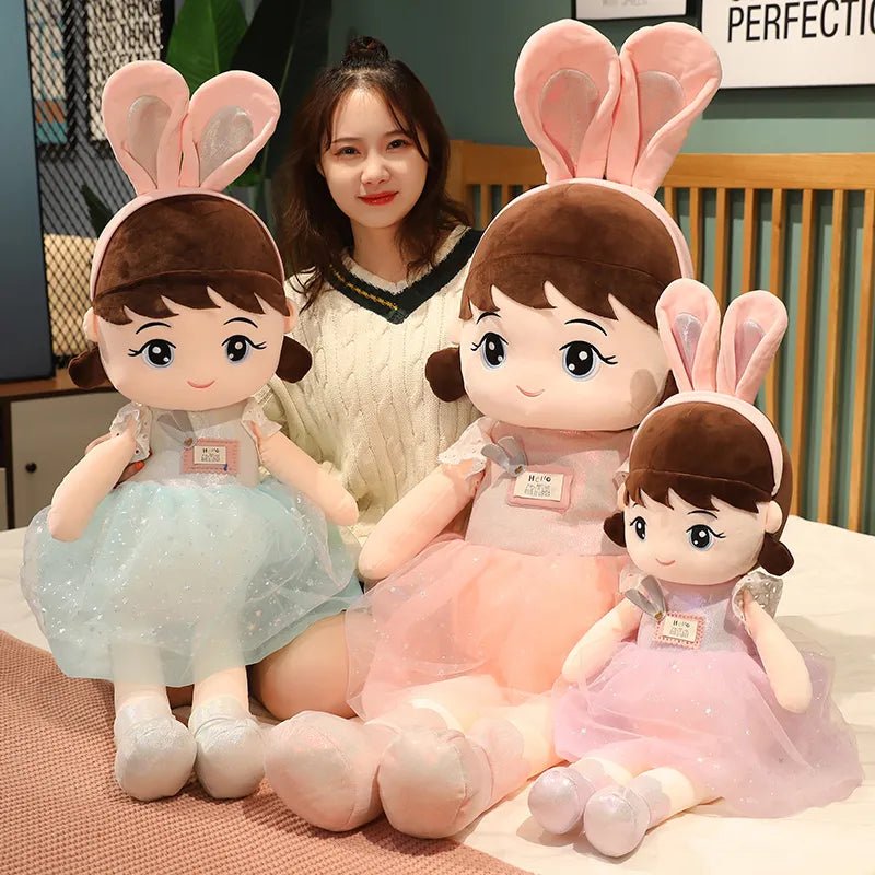 45cm Kawaii Dolls with Rabbit Ears, Soft, Kids' Gift