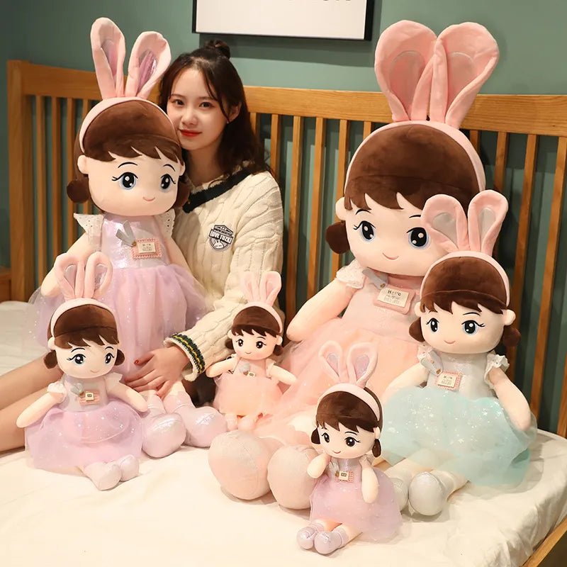 45cm Kawaii Dolls with Rabbit Ears, Soft, Kids' Gift