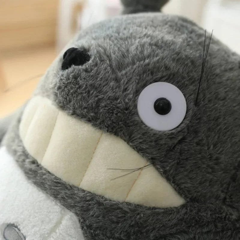 Grey Forest Spirit with Lotus Leaf Plush - Collector's Gift