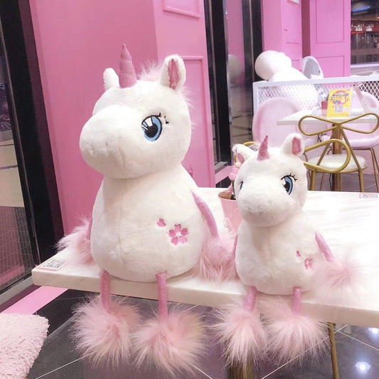 1pc 35/60cm Lovely Unicorn with Long Tail Stuffed Kawaii Soft Plush Toys