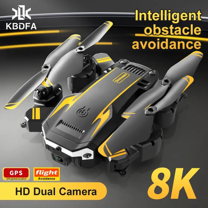 KBDFA New G6 Drone - 8K Cam, GPS, Obstacle Avoidance - Professional Quadcopter Toy