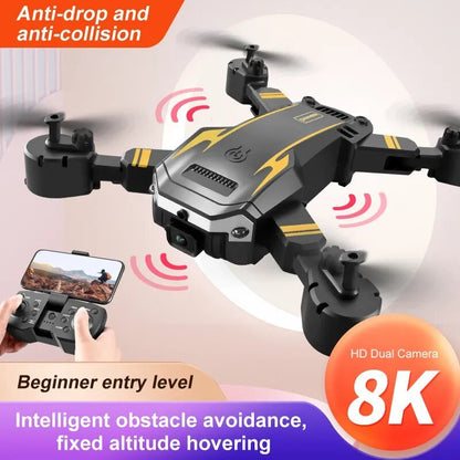 KBDFA New G6 Drone - 8K Cam, GPS, Obstacle Avoidance - Professional Quadcopter Toy