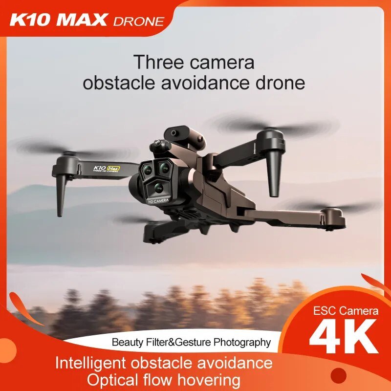 KBDFA K10 Max Drone - 4K Aerial Photography, 8K Cam, Obstacle Avoidance - Quadcopter Gifts