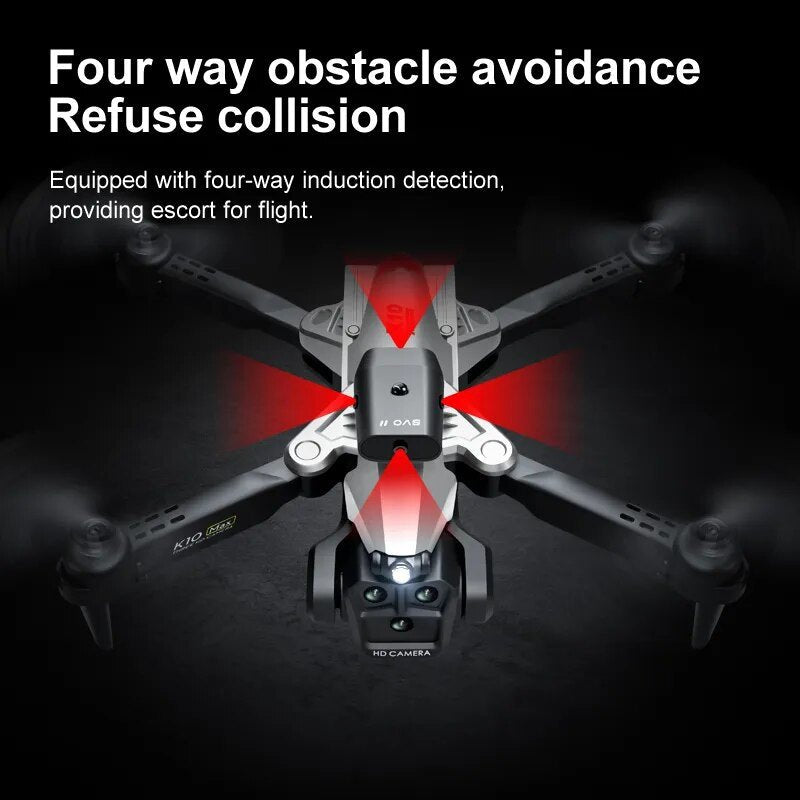 KBDFA K10 Max Drone - 4K Aerial Photography, 8K Cam, Obstacle Avoidance - Quadcopter Gifts