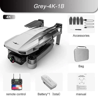 New KF102 GPS Drone - 8K Camera, Anti-Shake, Foldable Quadcopter, 1.2km Range