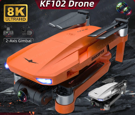 New KF102 GPS Drone - 8K Camera, Anti-Shake, Foldable Quadcopter, 1.2km Range