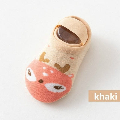 1 Pair Fashion Baby Girls Boys Cute Cartoon Non-slip Cotton Floor Socks