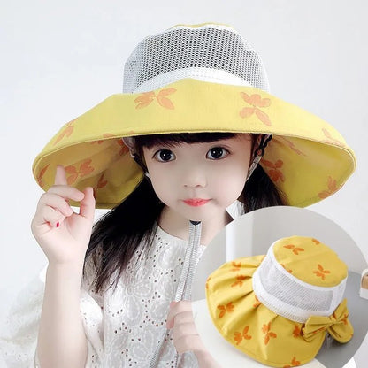Kids Summer Sun Hat with Neck & Ear Cover - UV Protection