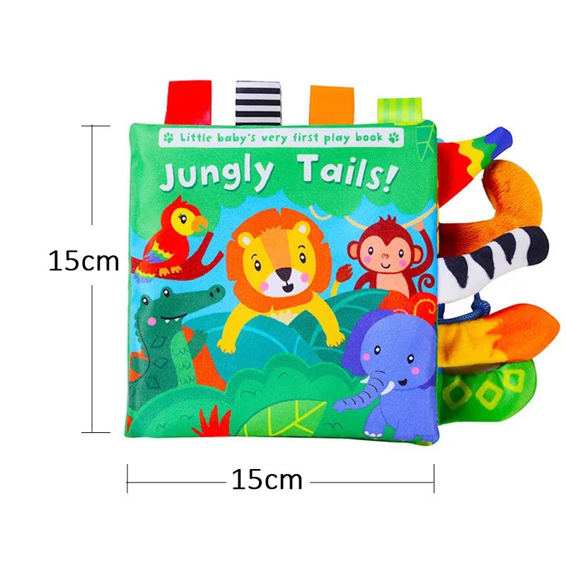 3D Soft Baby Cloth Book: High Contrast Sensory Toy for 0-12 Months Infants