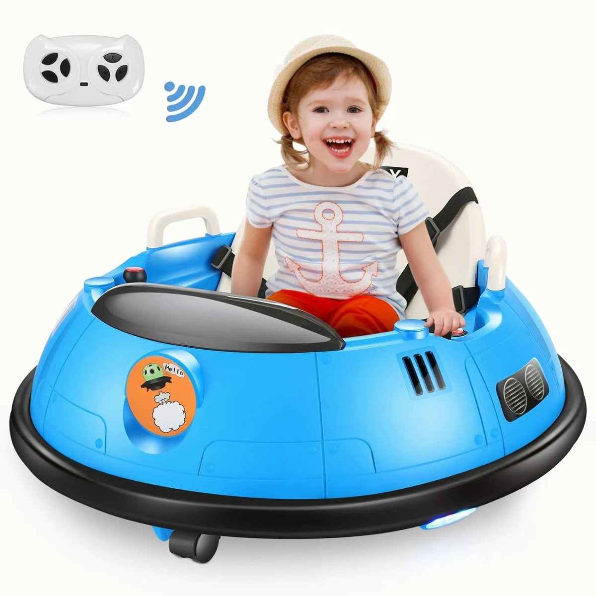 Kids Ride-On Bumper Car with 360° Spin