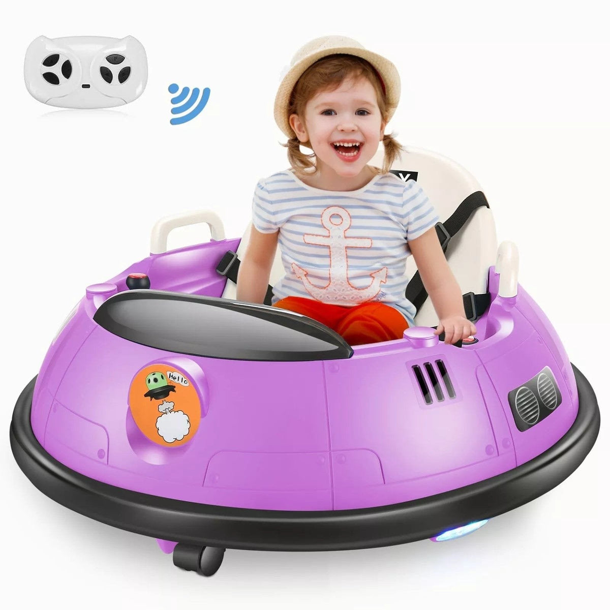Kids Ride-On Bumper Car with 360° Spin