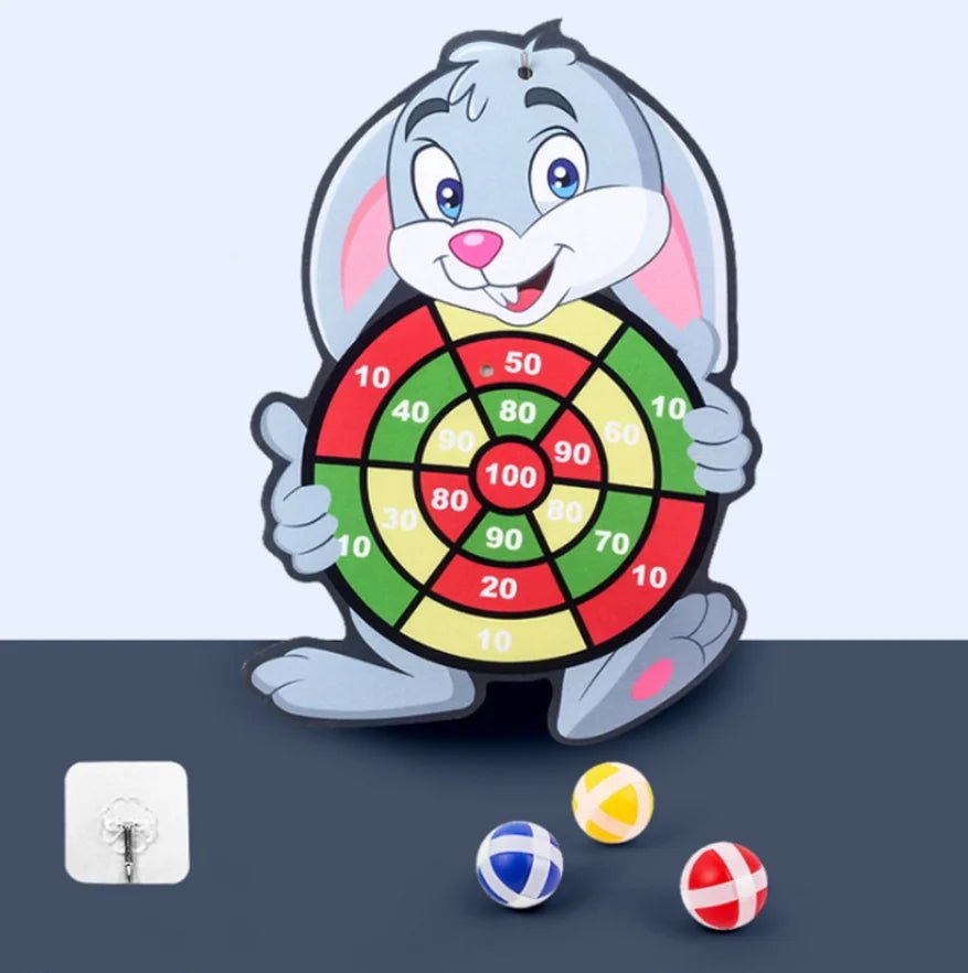 Cartoon Animal Sticky Ball Dart Board - Family Fun Toy
