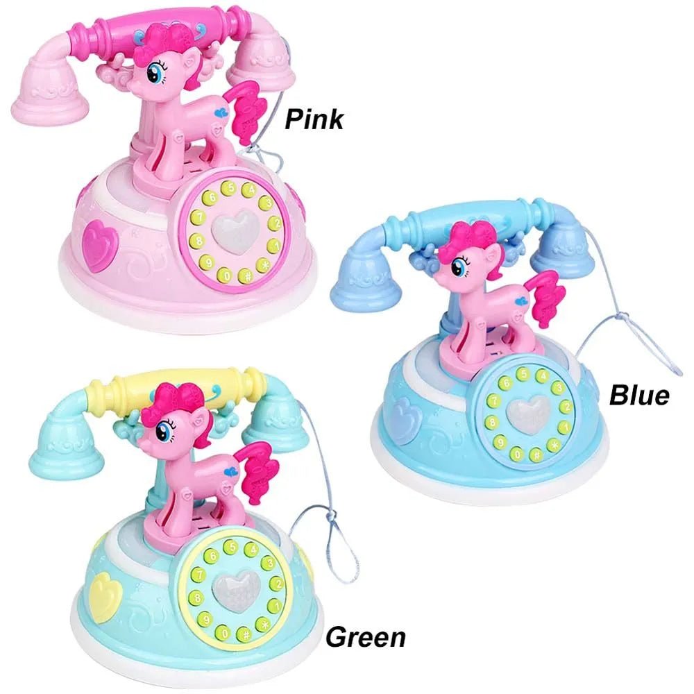 Kids' Cartoon Cellphone Toy - Light & Sound Educational Telephone