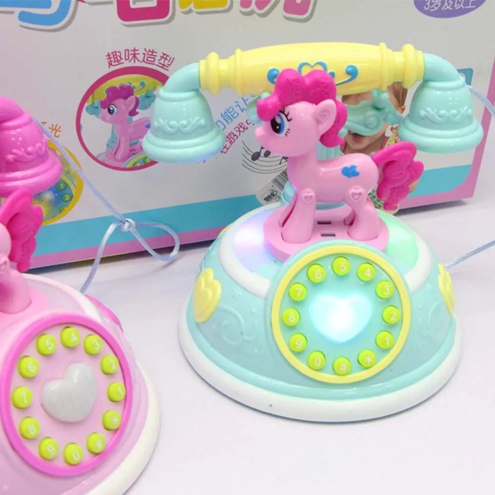 Kids' Cartoon Cellphone Toy - Light & Sound Educational Telephone