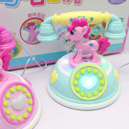 Kids' Cartoon Cellphone Toy - Light & Sound Educational Telephone