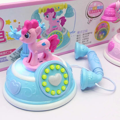 Kids' Cartoon Cellphone Toy - Light & Sound Educational Telephone