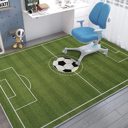Cartoon Spaceman Rug - Non-Slip, Fashionable Mat for Kids' Rooms