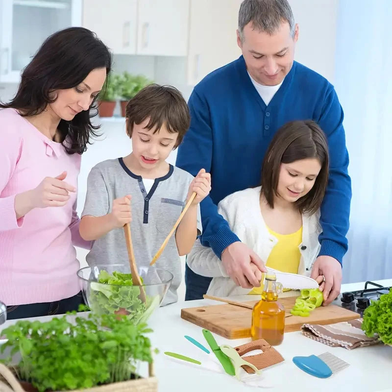 Kids Cooking Cutter & Knife Set with Peeler