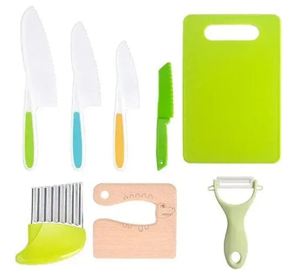Kids Cooking Cutter & Knife Set with Peeler