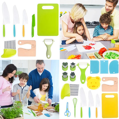 Kids Cooking Cutter & Knife Set with Peeler