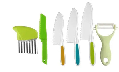 Kids Cooking Cutter & Knife Set with Peeler