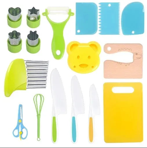 Kids Cooking Cutter & Knife Set with Peeler
