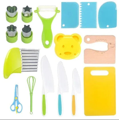 Kids Cooking Cutter & Knife Set with Peeler
