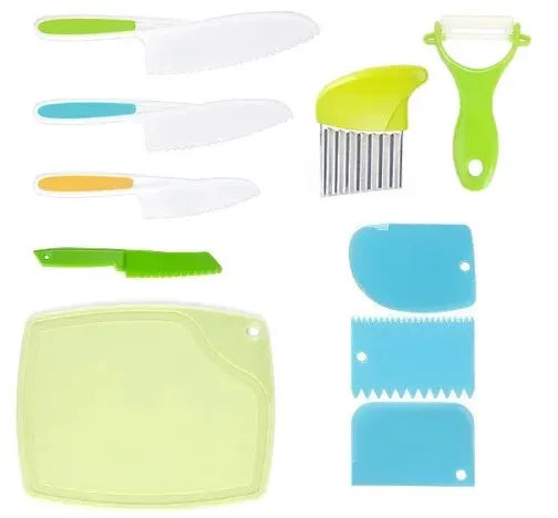 Kids Cooking Cutter & Knife Set with Peeler