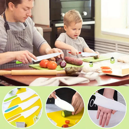 Kids Cooking Cutter & Knife Set with Peeler