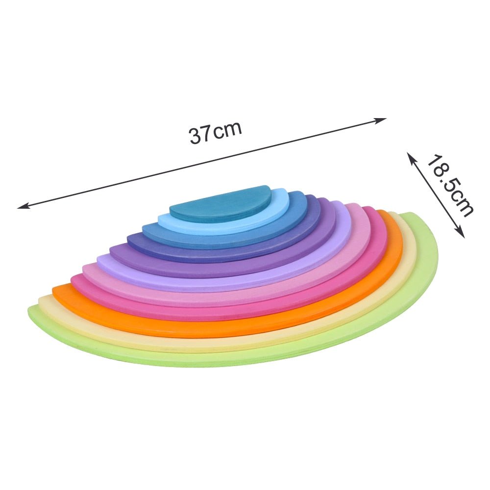 Kids Creative Rainbow Building Blocks Montessori Learning Toy