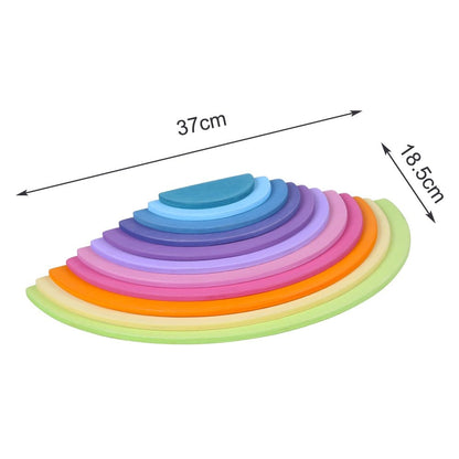 Kids Creative Rainbow Building Blocks Montessori Learning Toy
