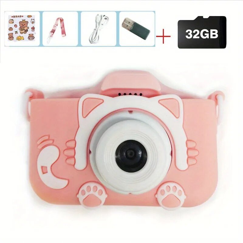 Kids Mini Camera: Digital Toy with 32GB SD Card