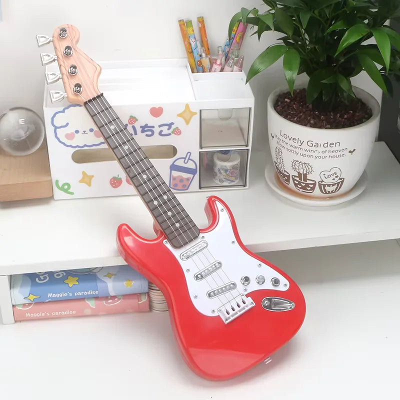 Kids 4-String Electric Guitar Toy – Portable Music Maker