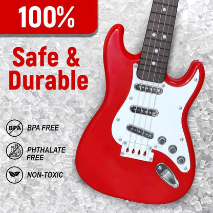 Kids 4-String Electric Guitar Toy – Portable Music Maker