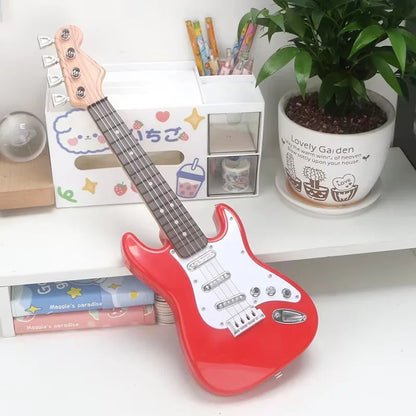 Kids 4-String Electric Guitar Toy – Portable Music Maker