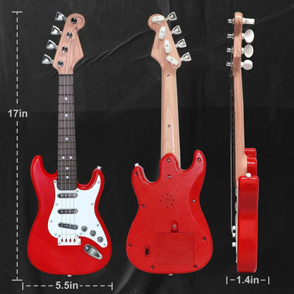 Kids 4-String Electric Guitar Toy – Portable Music Maker