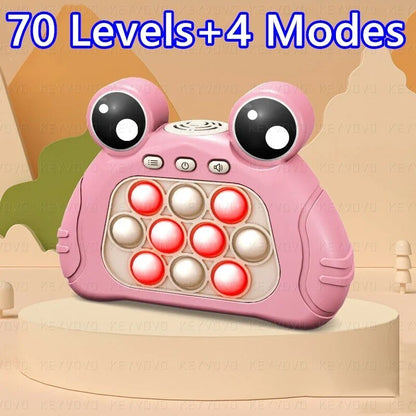 Electronic Pop Game Console - Light Up Bubble Fidget Toy