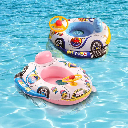 Kid's Inflatable Swim Ring Seat - Pool & Beach Water Play Toy