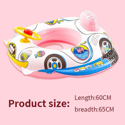 Kid's Inflatable Swim Ring Seat - Pool & Beach Water Play Toy
